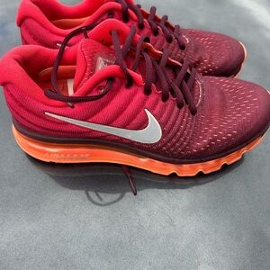 Nike Air Max Crimson and Tangerine Shoes